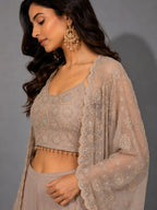 designer pink sharara outfit