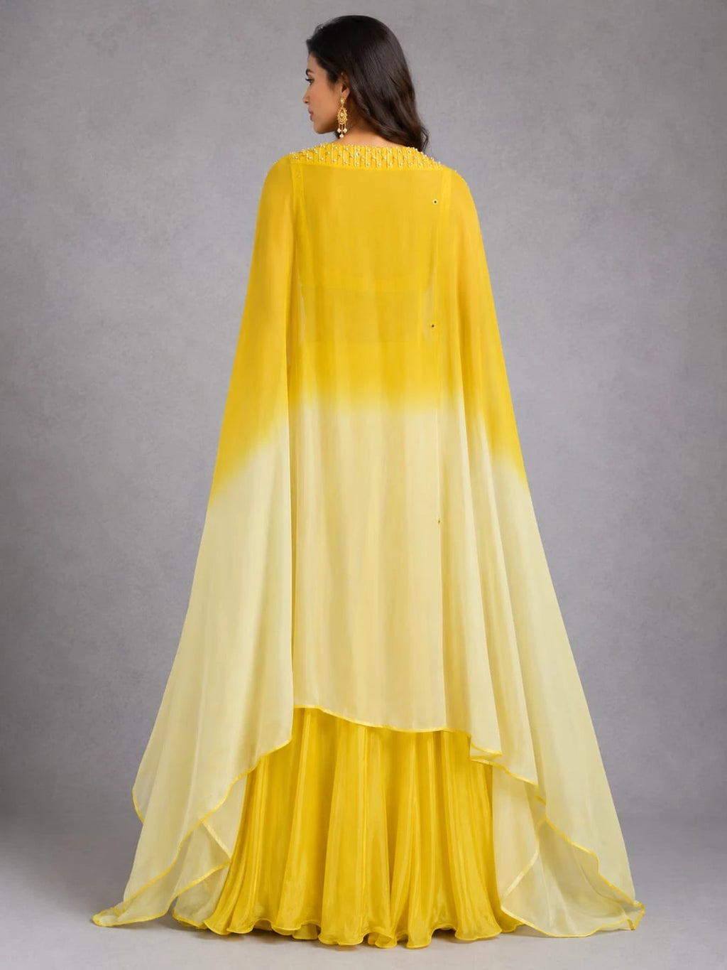 yellow haldi lehenga