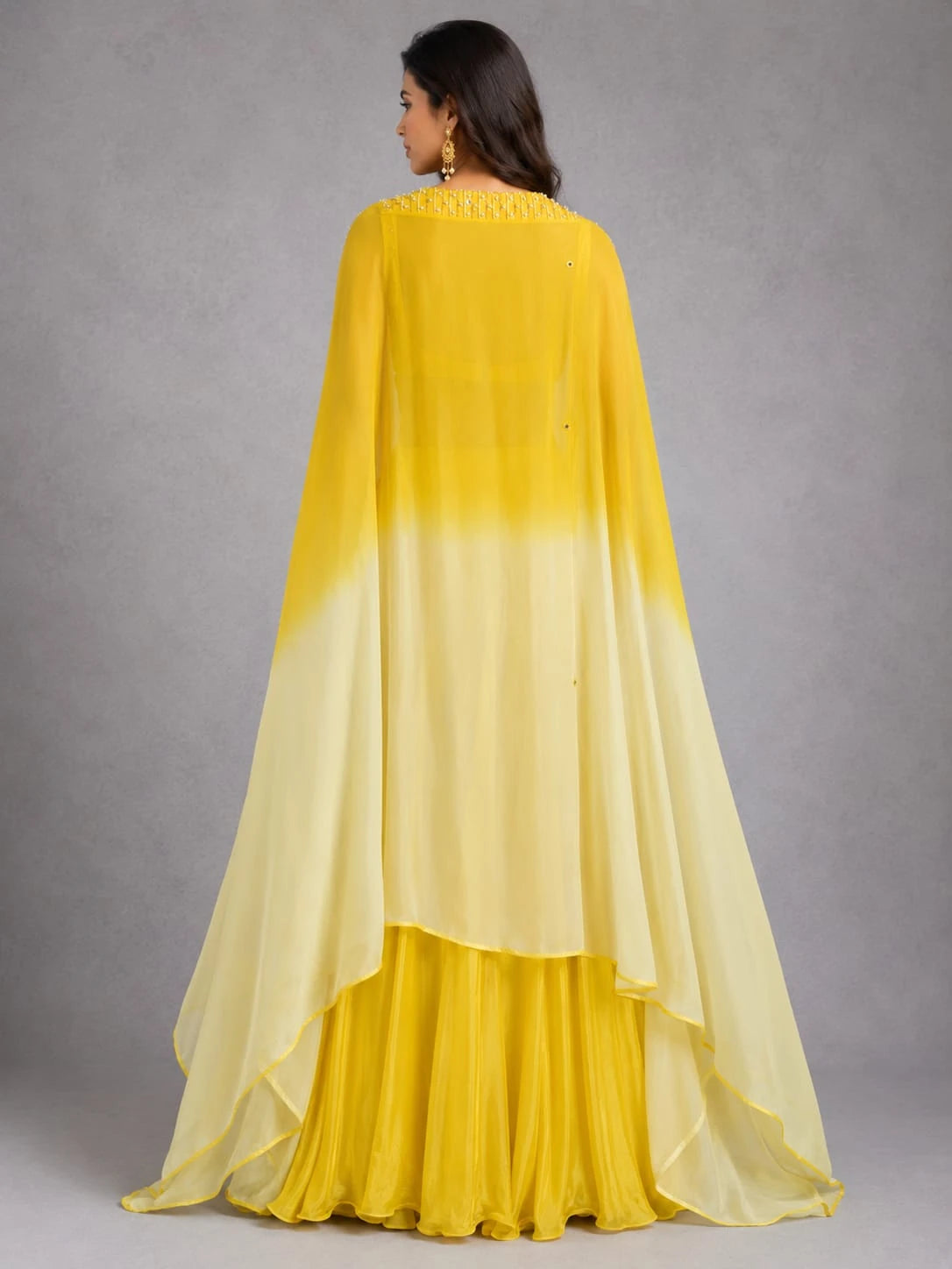 yellow haldi lehenga