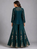 green sharara for women