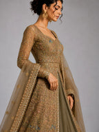 gold indo western