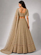 gold lehenga choli