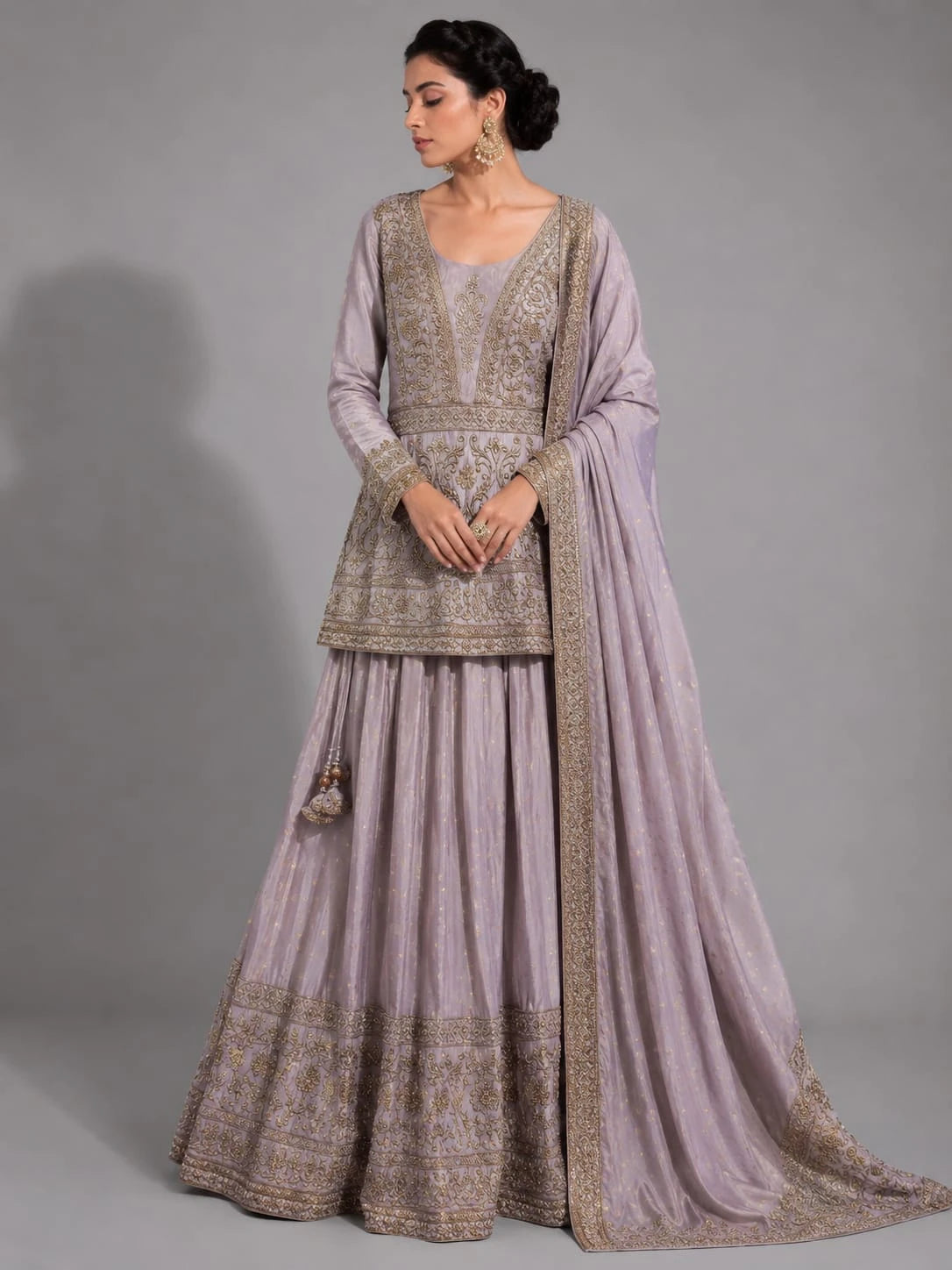 lavender luxury ethnic wear