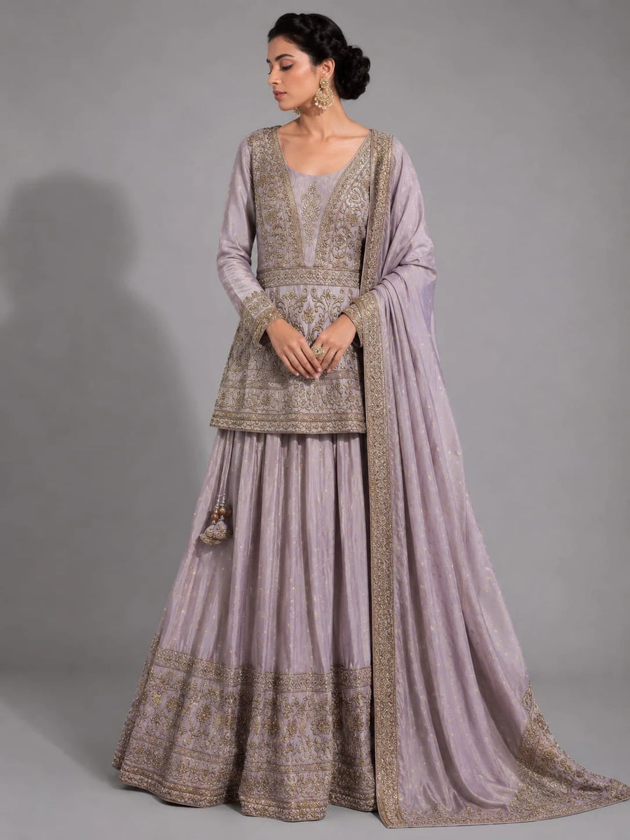lavender luxury ethnic wear
