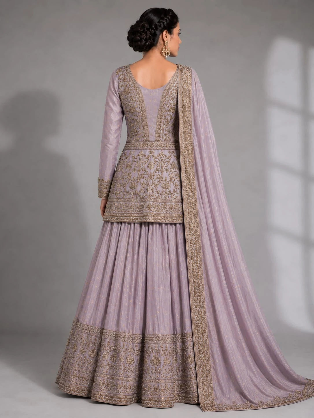 lavender luxury ethnic wear