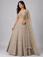 Mouse Grey Lehenga