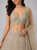 Mouse Grey Lehenga