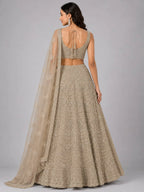 designer gold lehenga