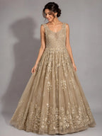 elegant gold gown