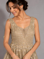 elegant gold gown