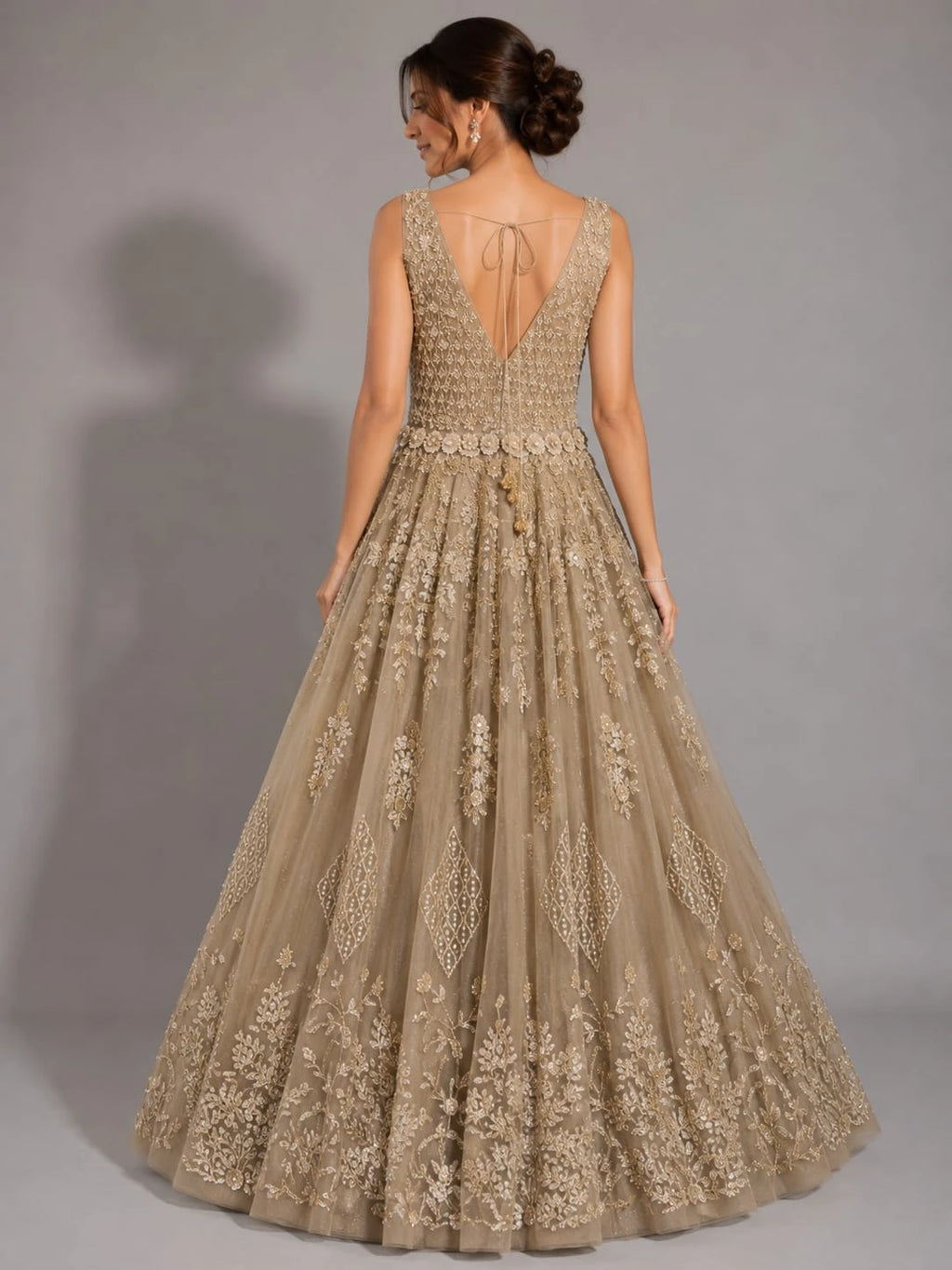 elegant gold gown