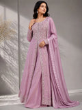 rose pink indo western