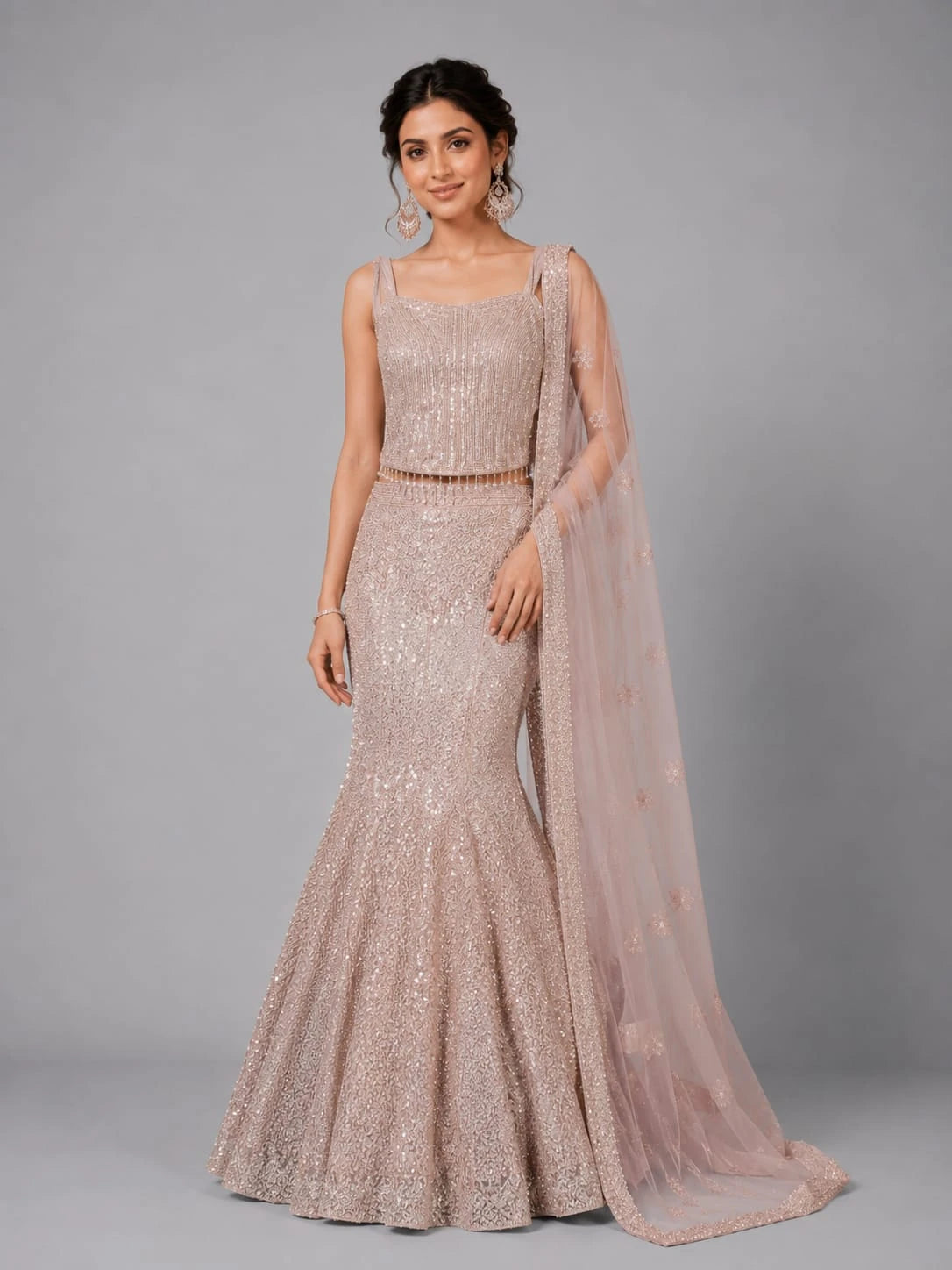 pink ethnic wear