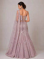 blush pink wedding outfit