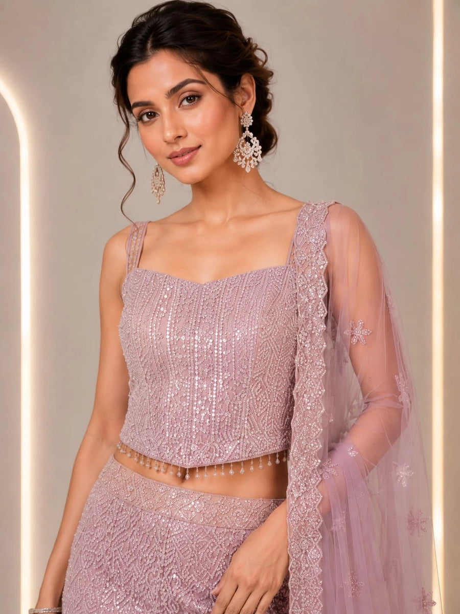 blush pink wedding outfit