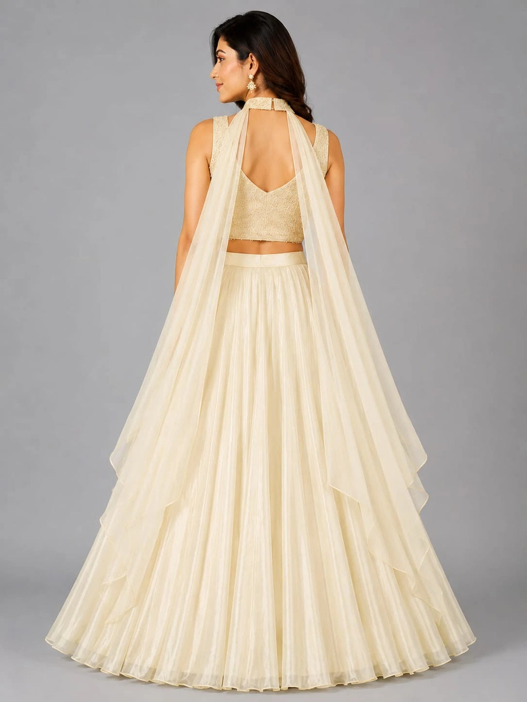 ivory lehenga for women