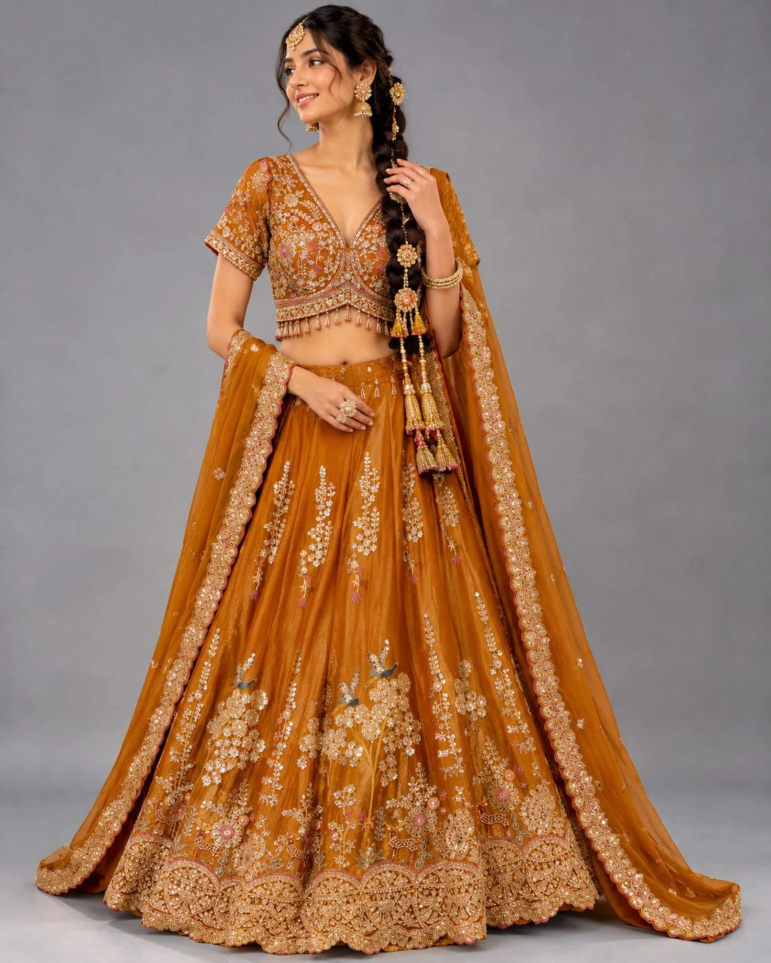 rust wedding outfit
