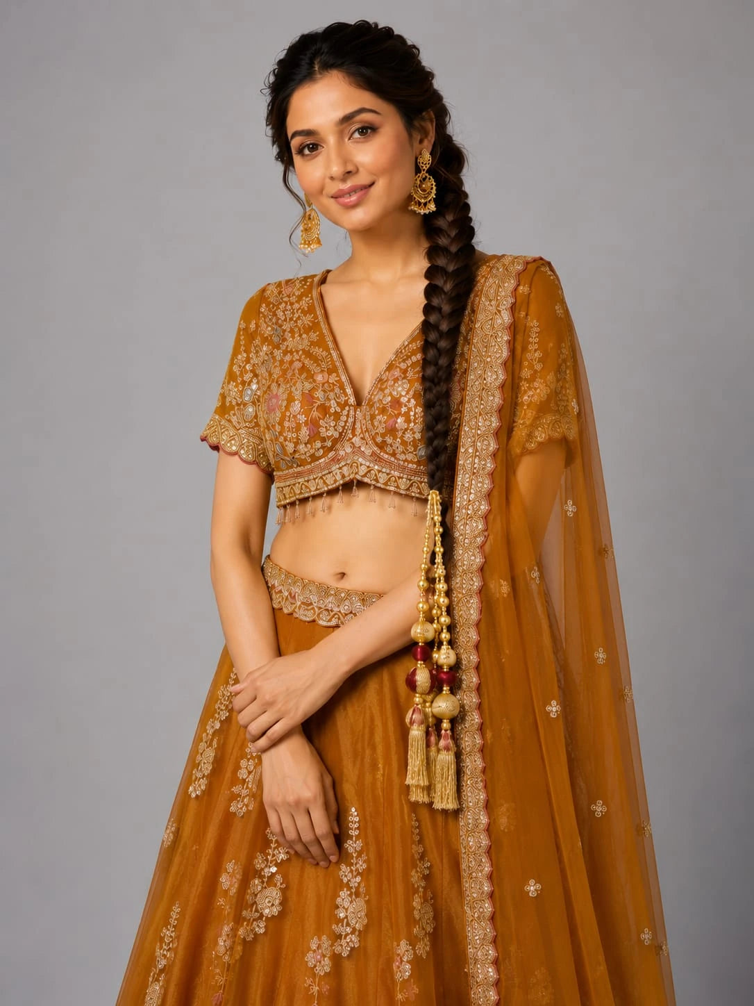 rust wedding outfit