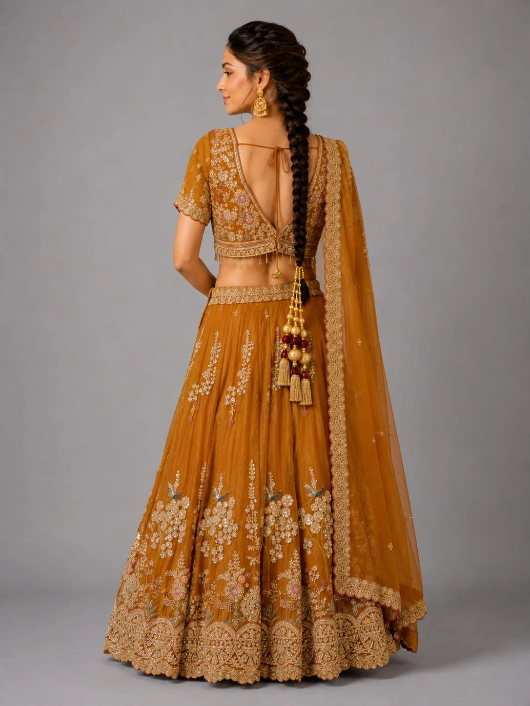 rust wedding outfit