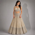 designer gold lehenga