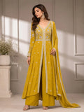 Yellow Anarkali suit