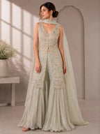 Yellow Anarkali suit