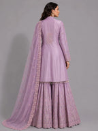 purple Sharara suit for women
