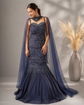 blue Mermaid cut lehenga