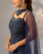 blue Mermaid cut lehenga