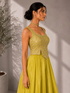 yellow sharara set