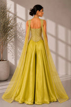yellow sharara set