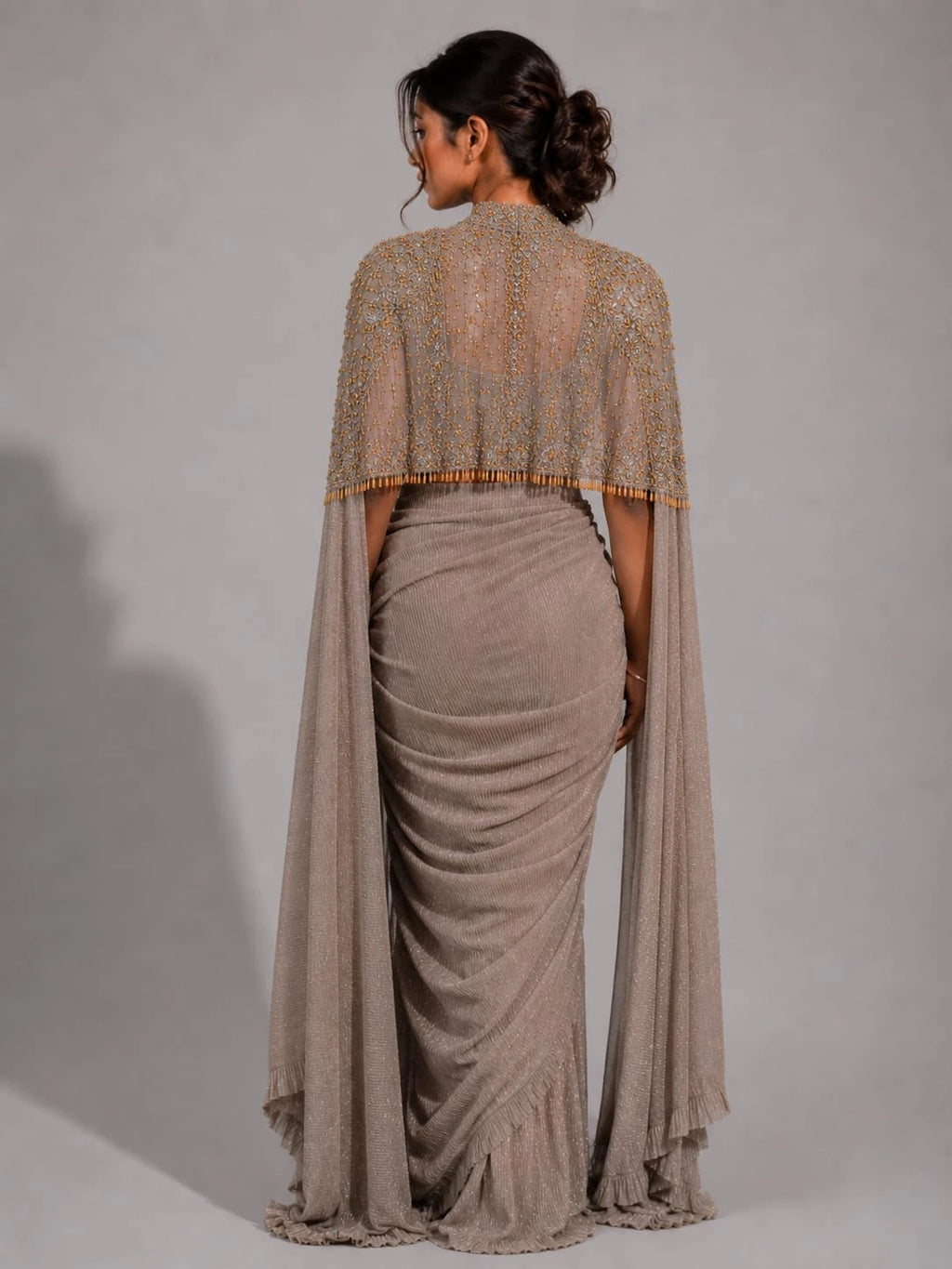 gold saree for women