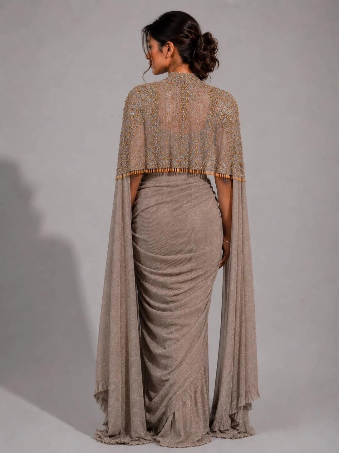 gold saree for women