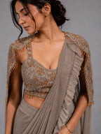 gold saree for women
