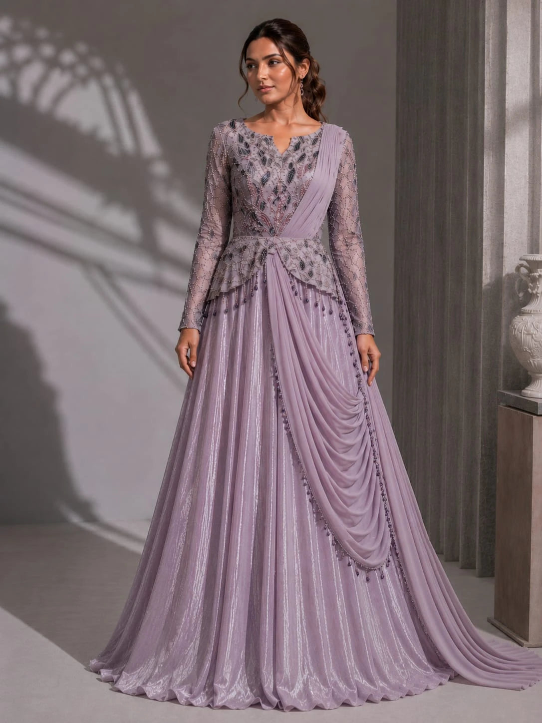 onion one piece gown