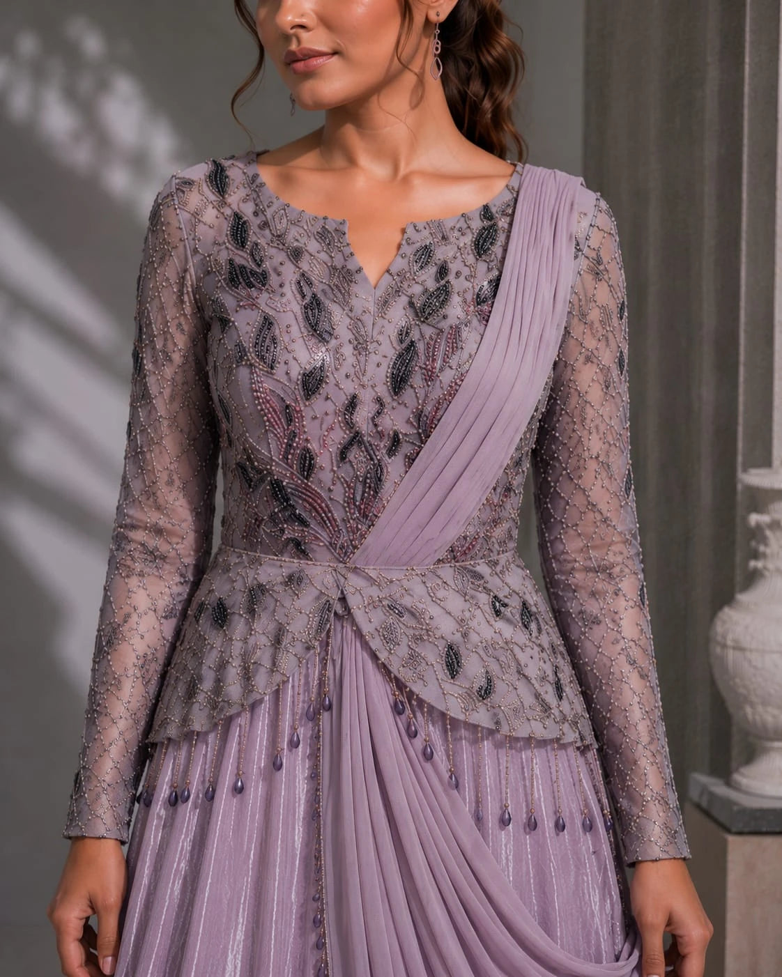 onion one piece gown