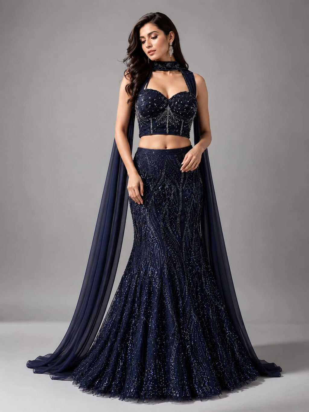 mermaid lehenga