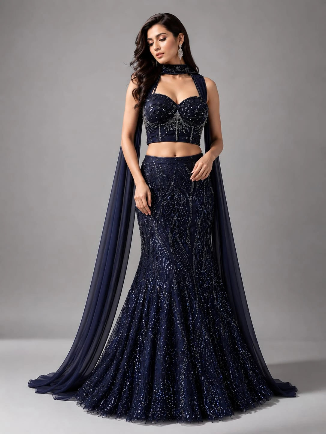 mermaid lehenga