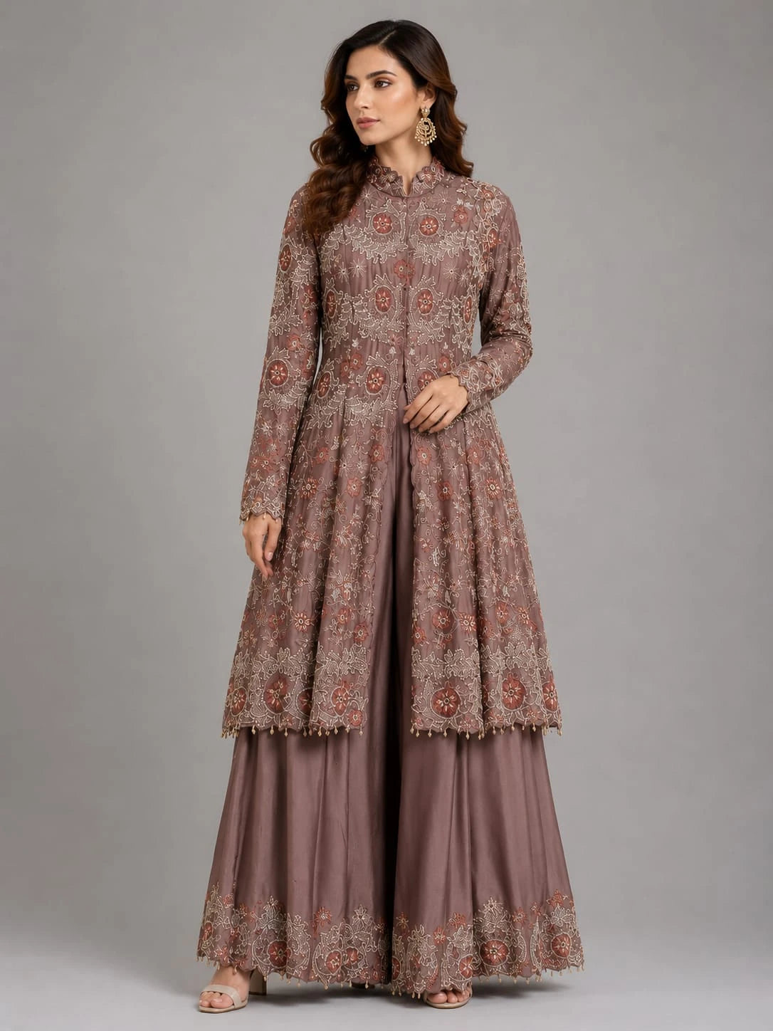 Chikoo Sharara Set