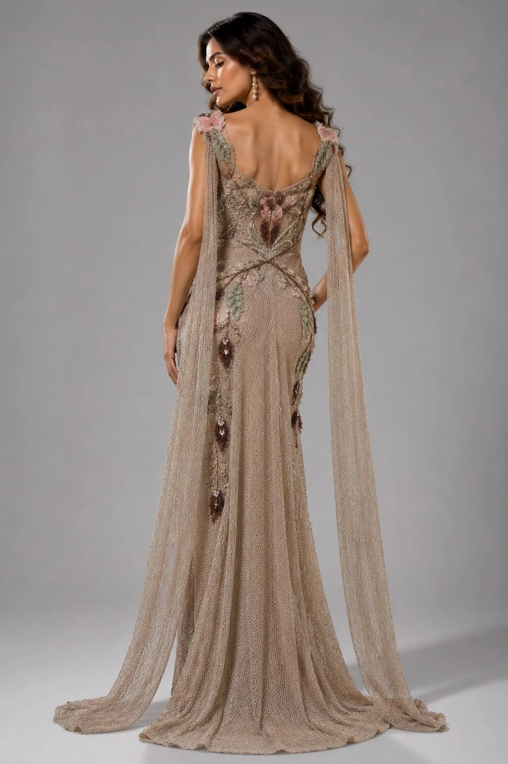 golden western dress