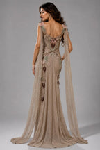 golden western dress