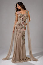 golden western dress