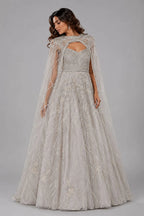 golden party wear gown