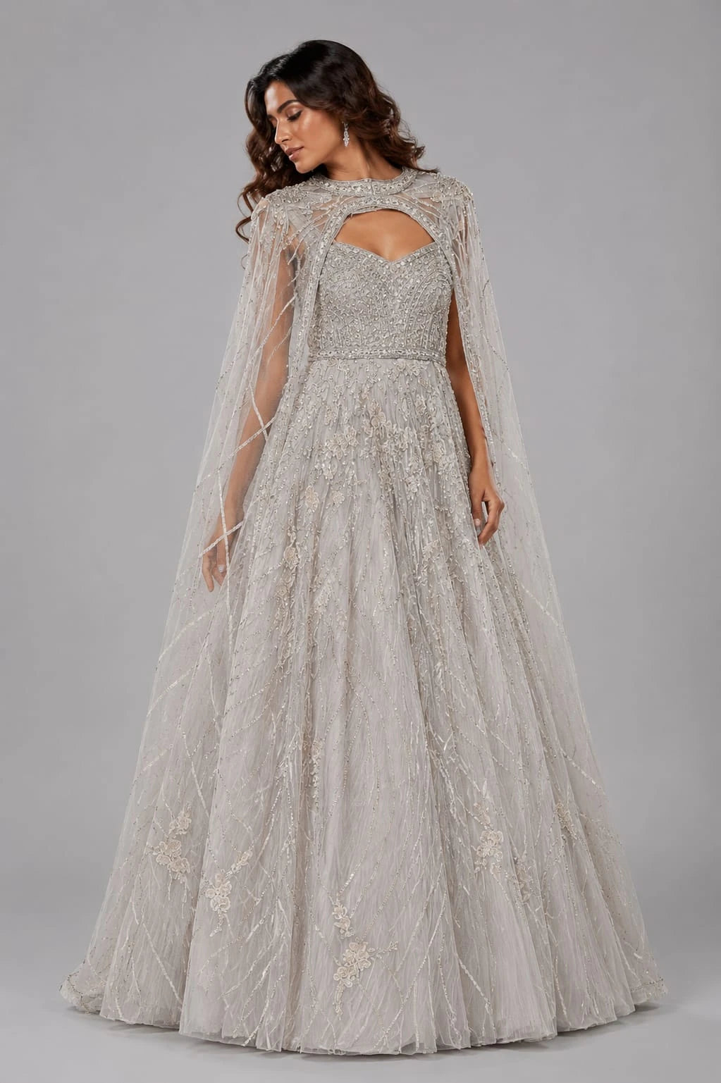 golden party wear gown