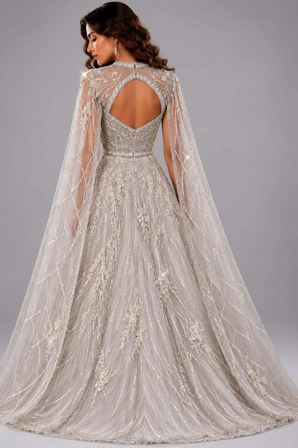 golden party wear gown