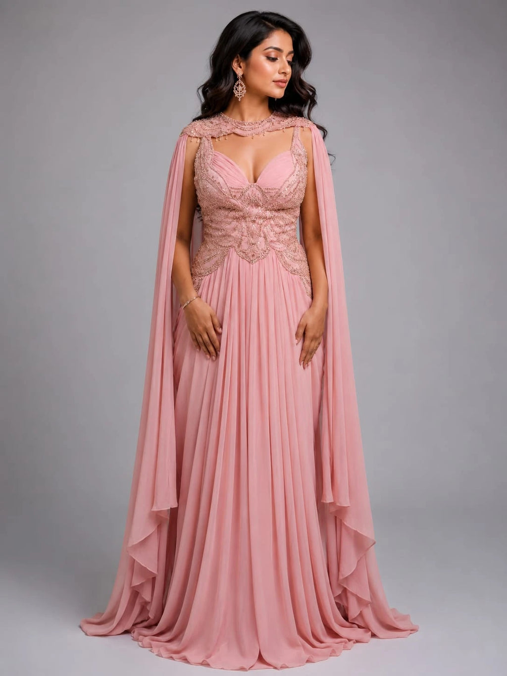 pink western dress