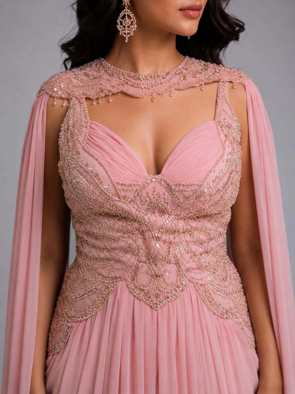 pink western dress