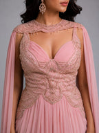 pink western dress