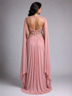 pink western dress