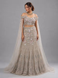 pista green lehenga